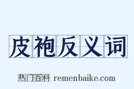 皮袍反义词是什么意思的图片